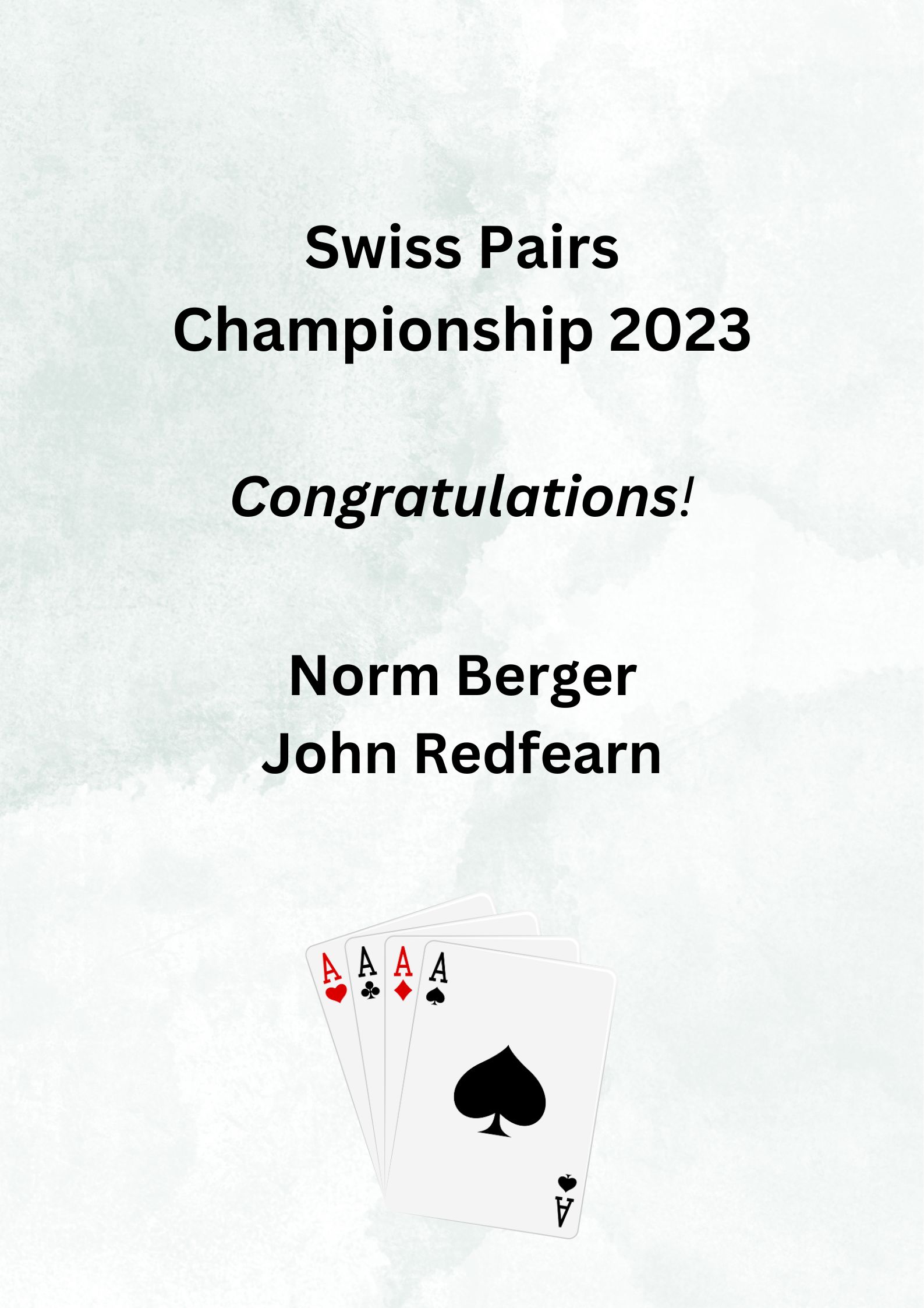 Swiss Pairs Championship 2023