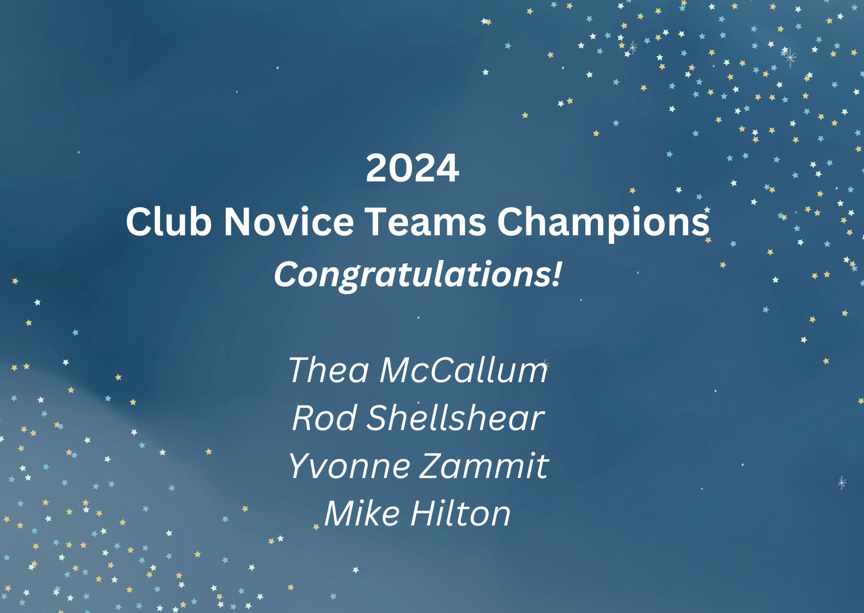 Club Novice Teams 2024
