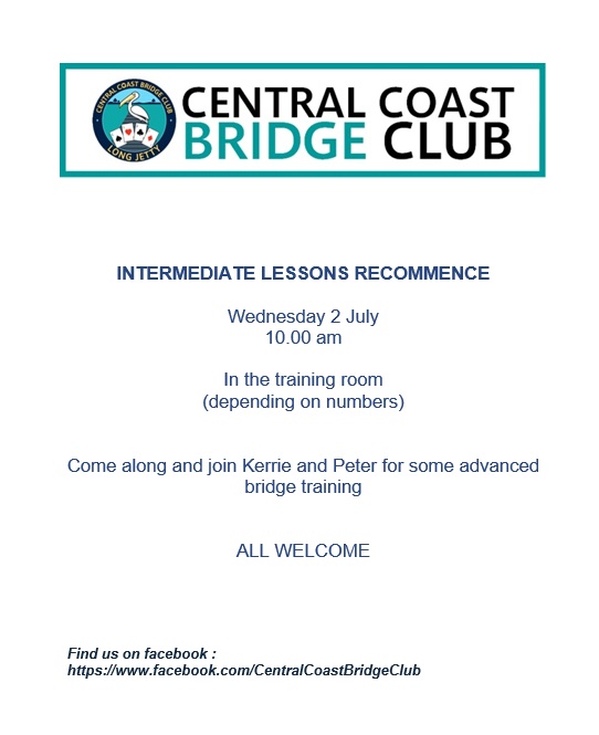 Intermediate Lessons July 2025