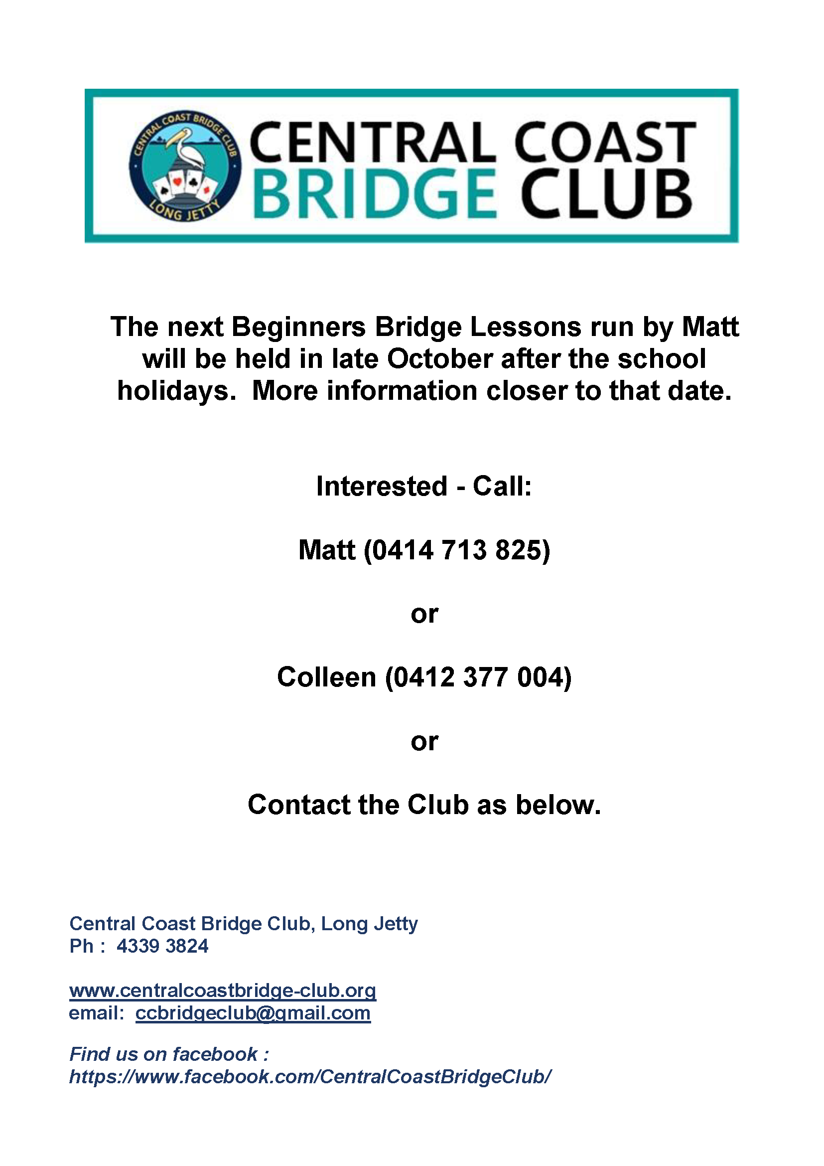Beginners Lessons