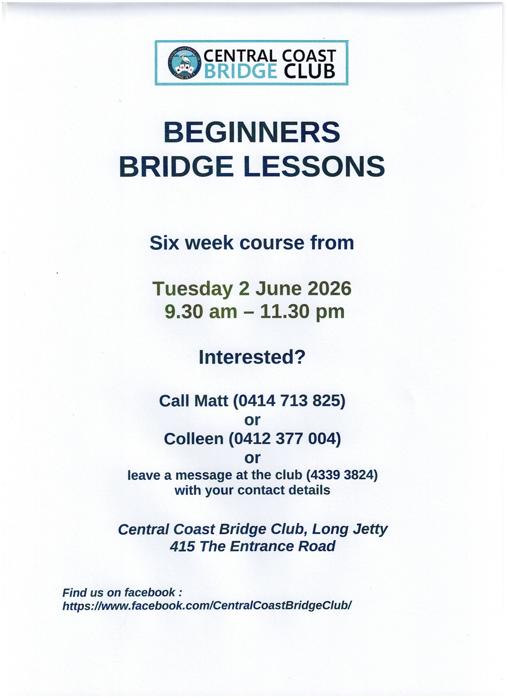 Lessons June 2026