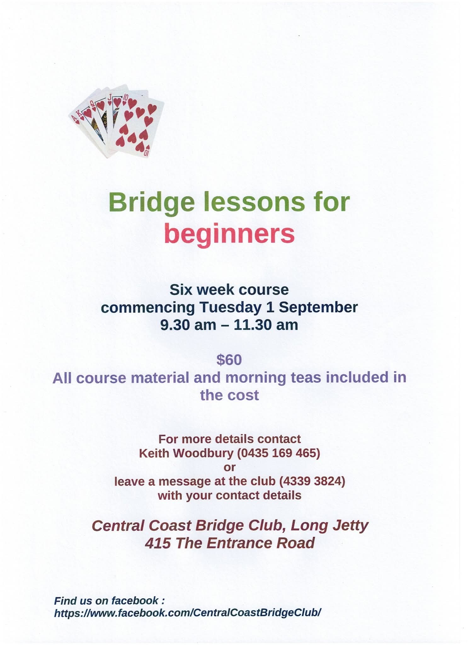 Beginners Lessons 1st September 
