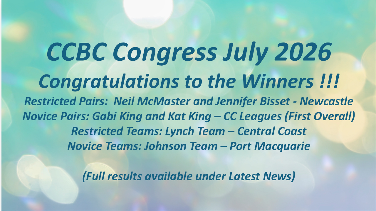Congress July 2026 Winners
