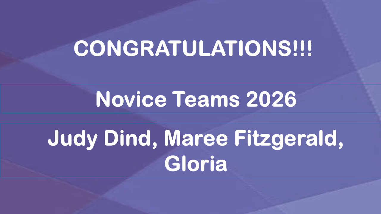 Winners Novice Teams 2026