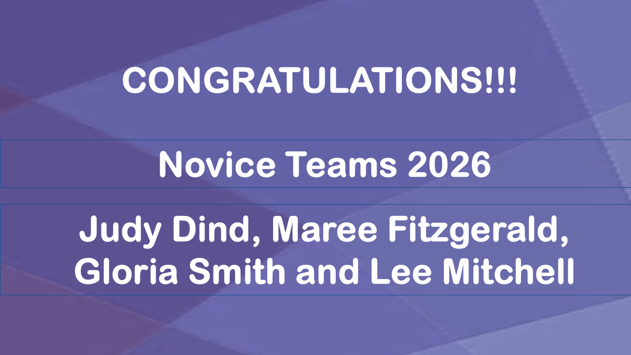 Winners Novice Teams 2026