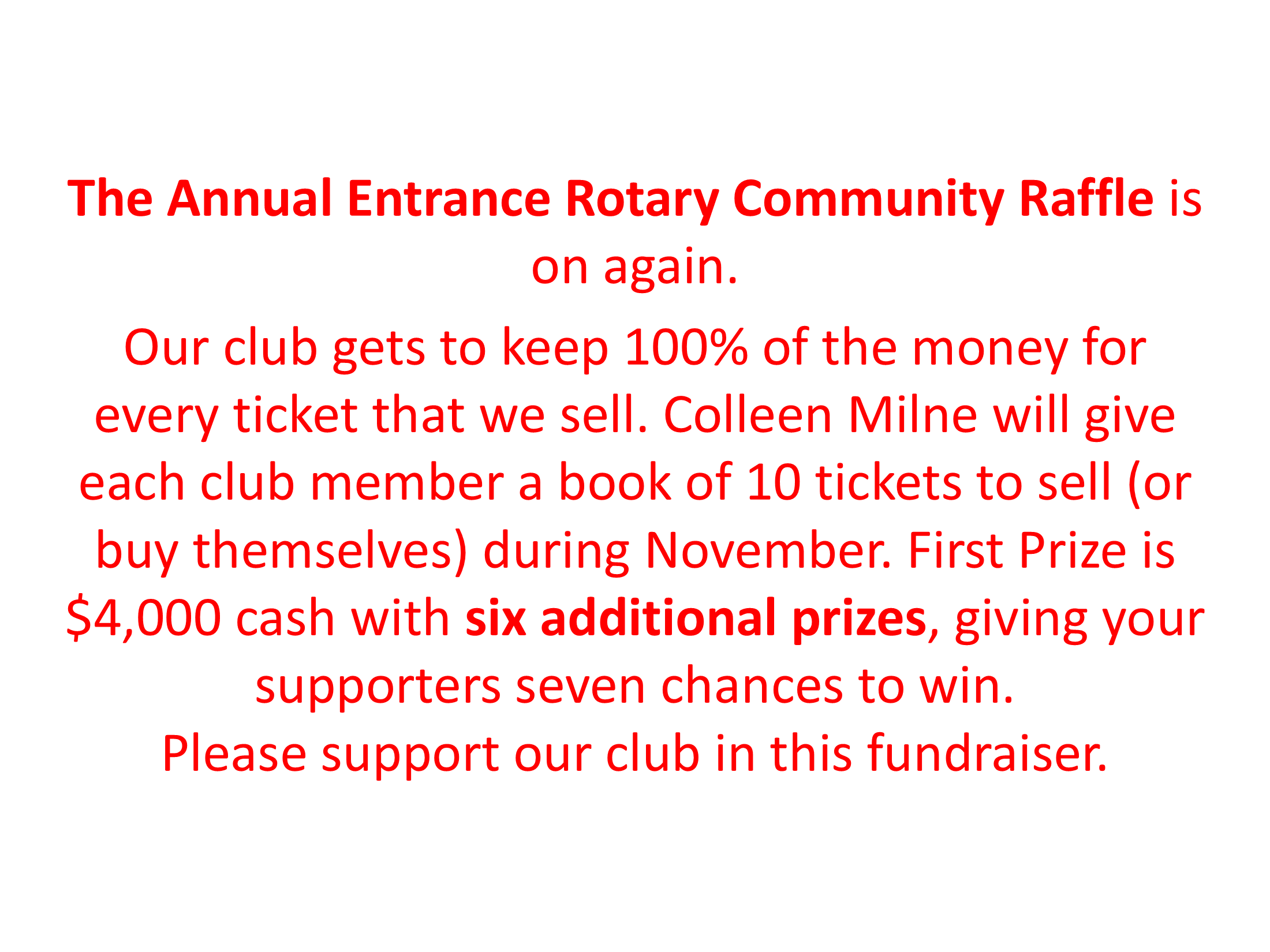 .Rotary Raffle 2026