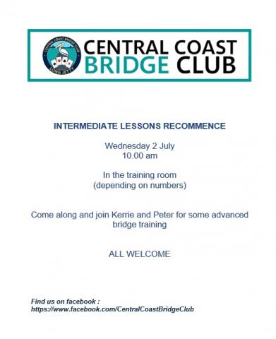 Intermediate Lessons July 2025