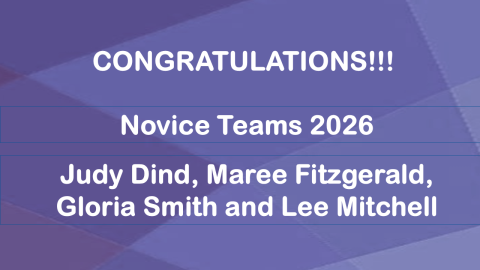 Winners Novice Teams 2026